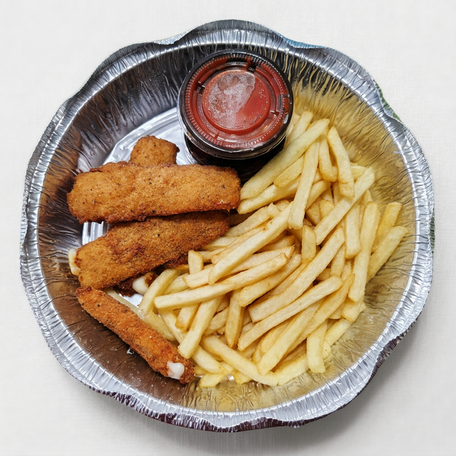 Kid’s Mozzarella Sticks and Fries.